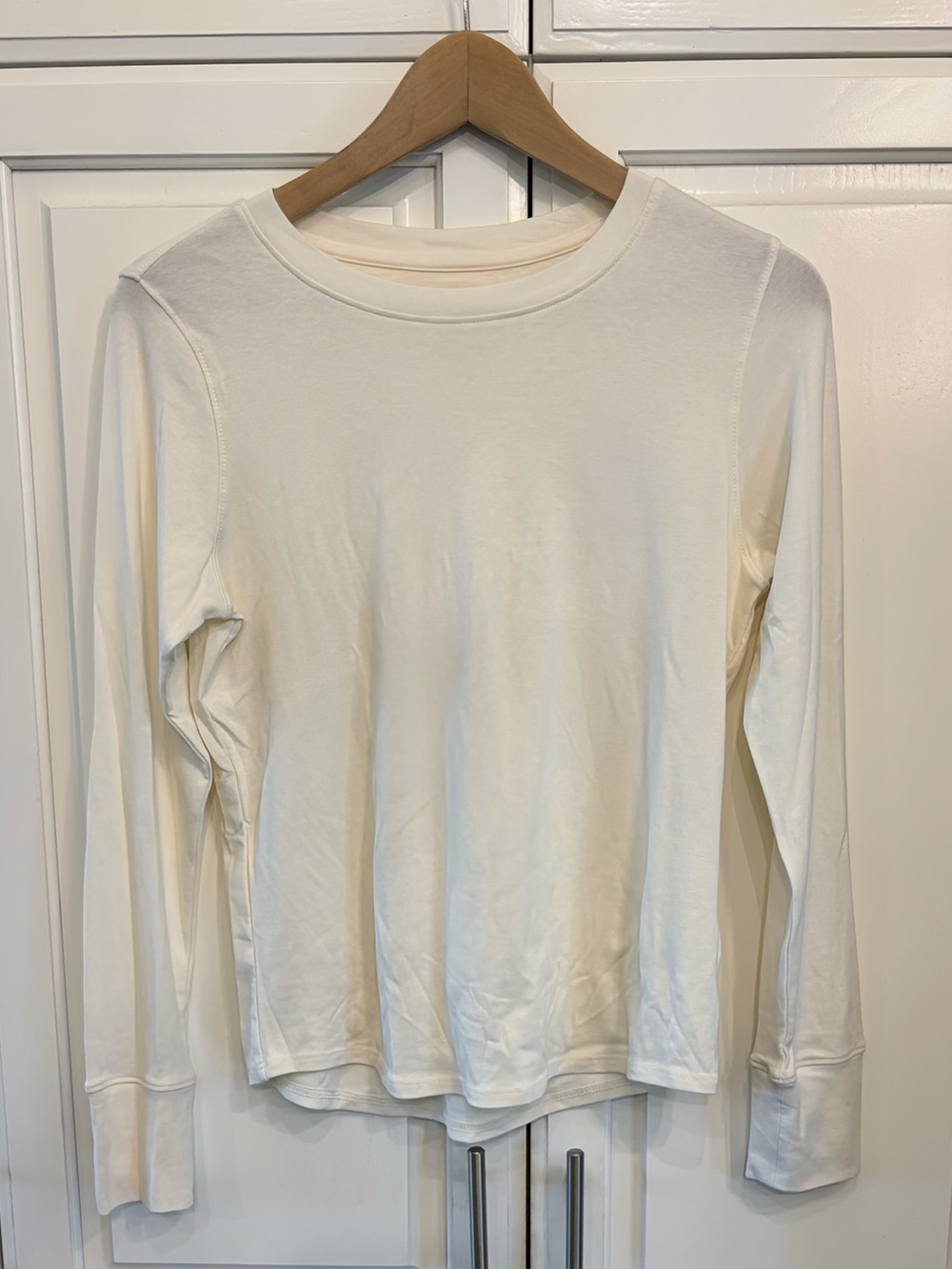 C & C California soft jersey long sleeve, cream size M